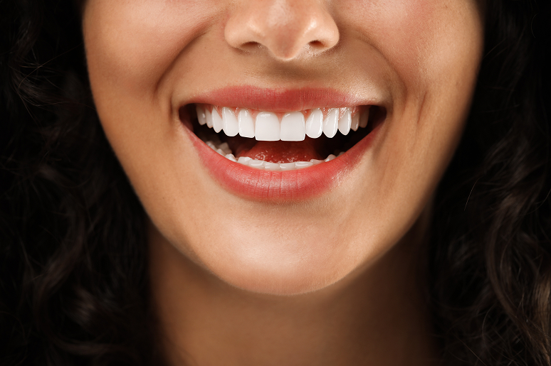 Patient smiling during a follow-up visit